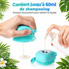 Réservoir de la brosse de bain : jusqu'à 60 ml de shampooing (image créée avec l'IA)