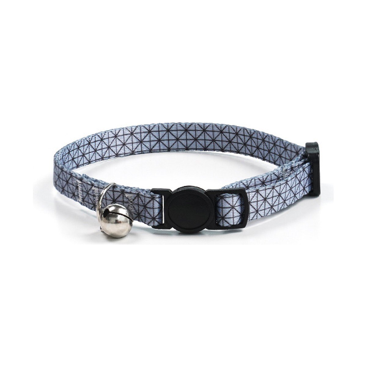 Collier chat à boucle de sécurité et grelot, motif Graphite