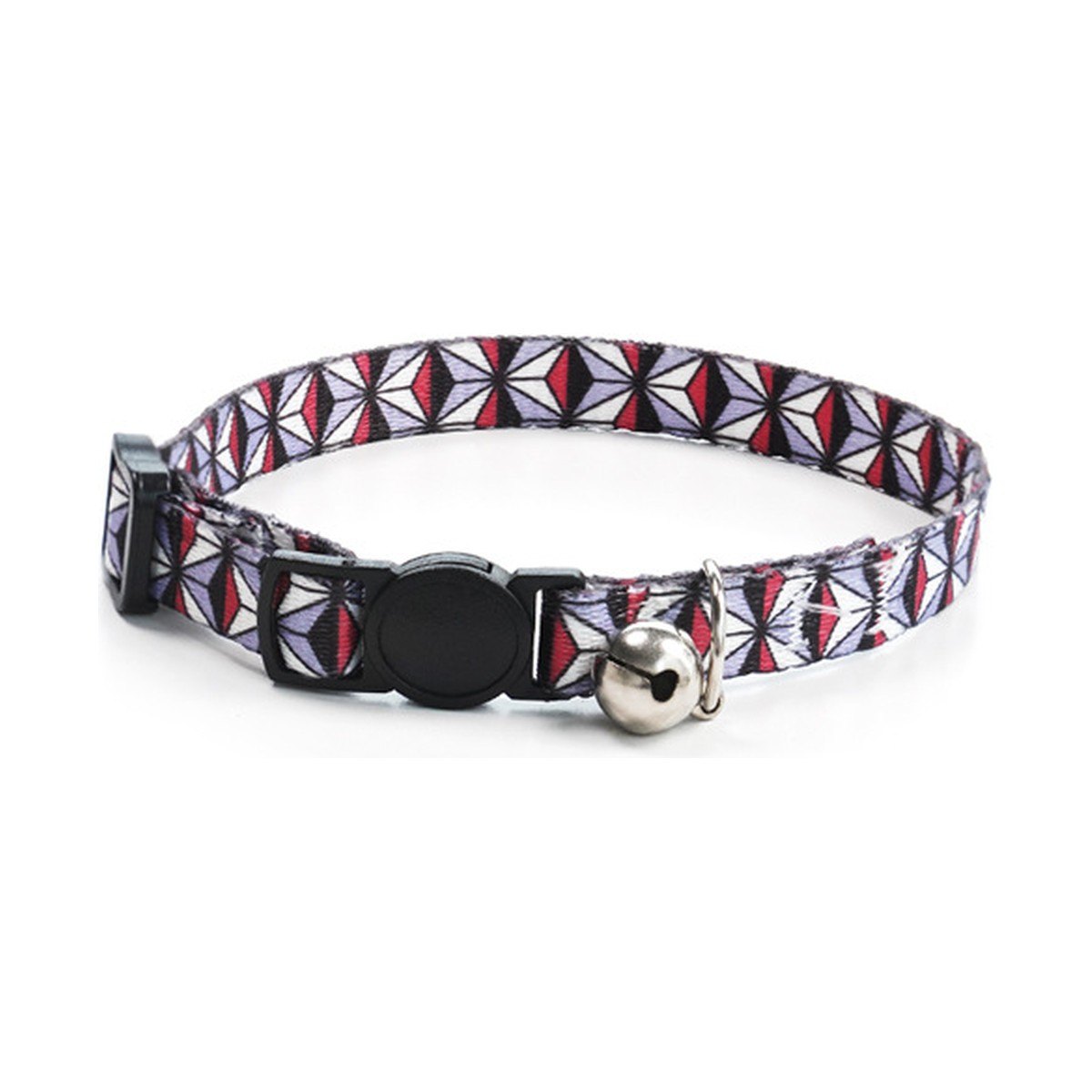 Collier chat à boucle de sécurité et grelot, motif Mosaïque