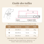 Guide des tailles du collier strass
